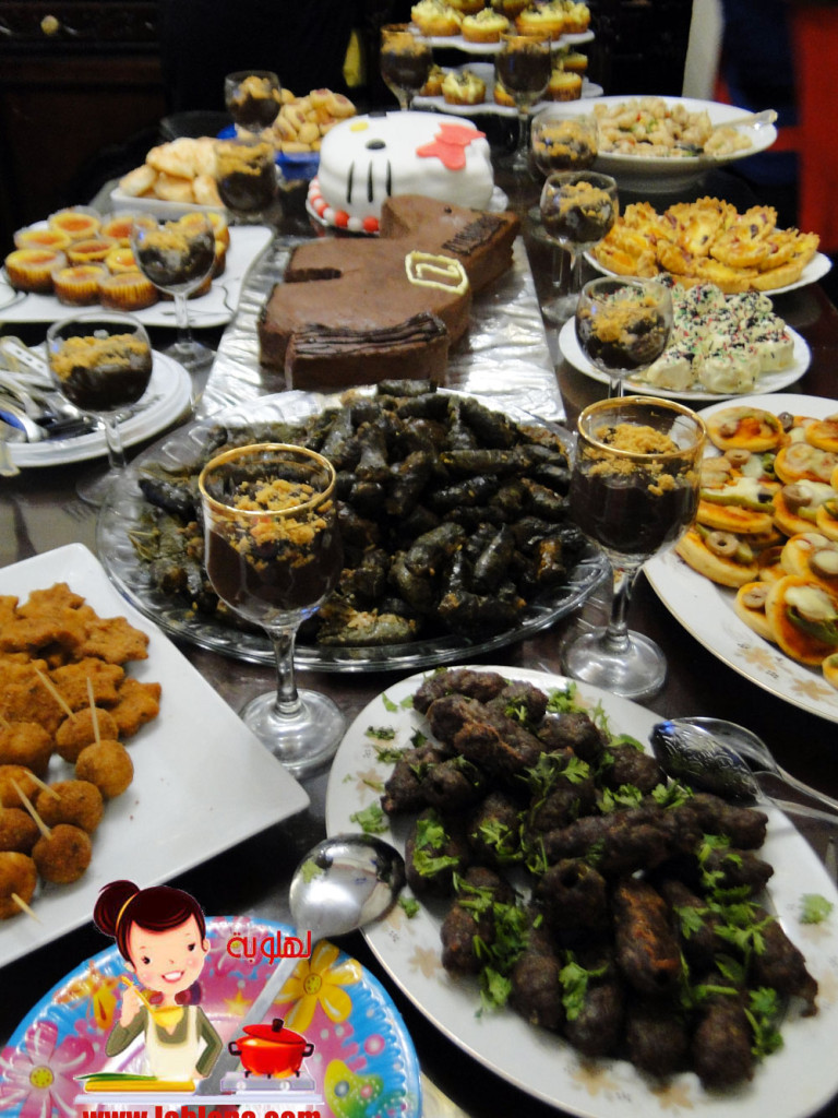 حلويات ومقبلات عيد ميلاد بنتى الرابع